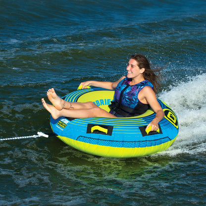 O'Brien Le Tube 1-Person Towable Tube - Blue/Yellow