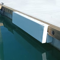 300mm Deep Barrier Whaler Marina Fender 2000 x 300 x 100mm White PVC
