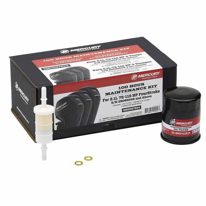 Mercury 2.1L 75-115hp FourStroke 100 Hour Maintenance Kit