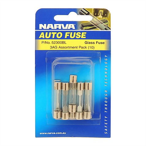 Narva Glass Fuse 3AG Assortment Pack