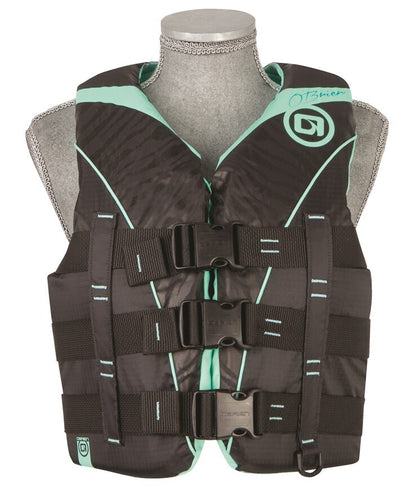 O'Brien Women's Nylon 3-Belt Pro Vest - Aqua