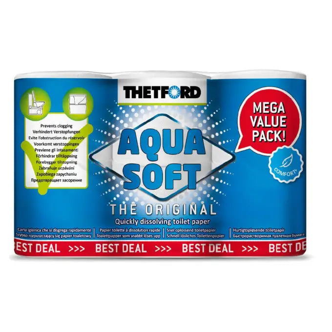 Thetford Aqua Soft Toilet Paper 6PK