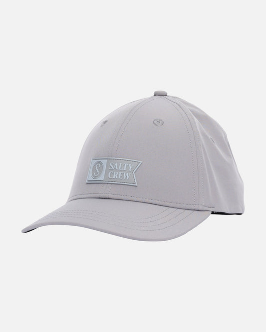 Salty Crew Apex Elastic 6-Panel Cap in Grey