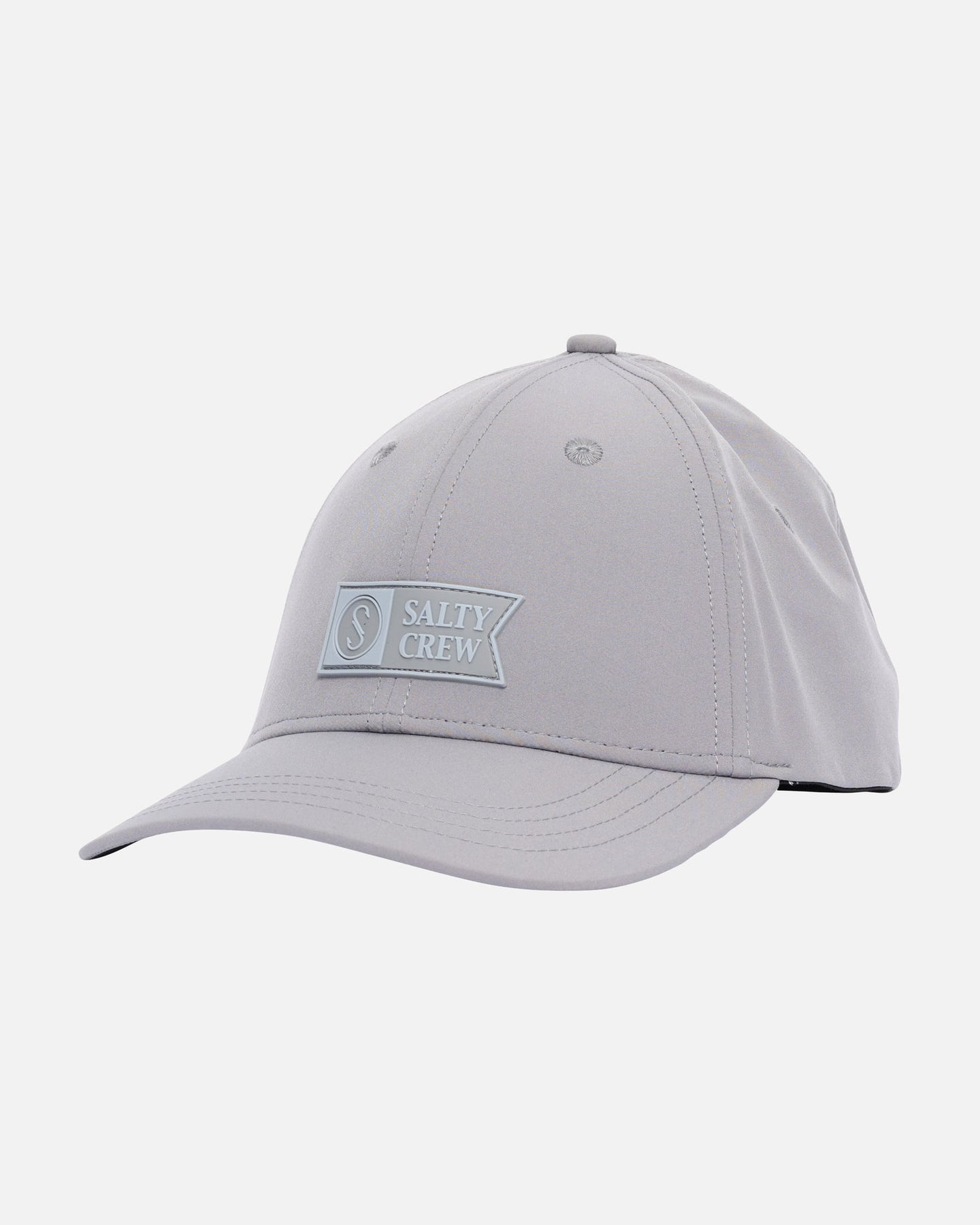 Salty Crew Apex Elastic 6-Panel Cap in Grey