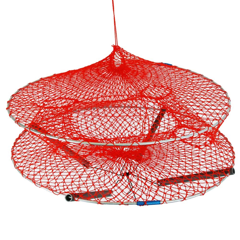 Collapsible Galvanised Craypot Trap Orange Round 75x75cm