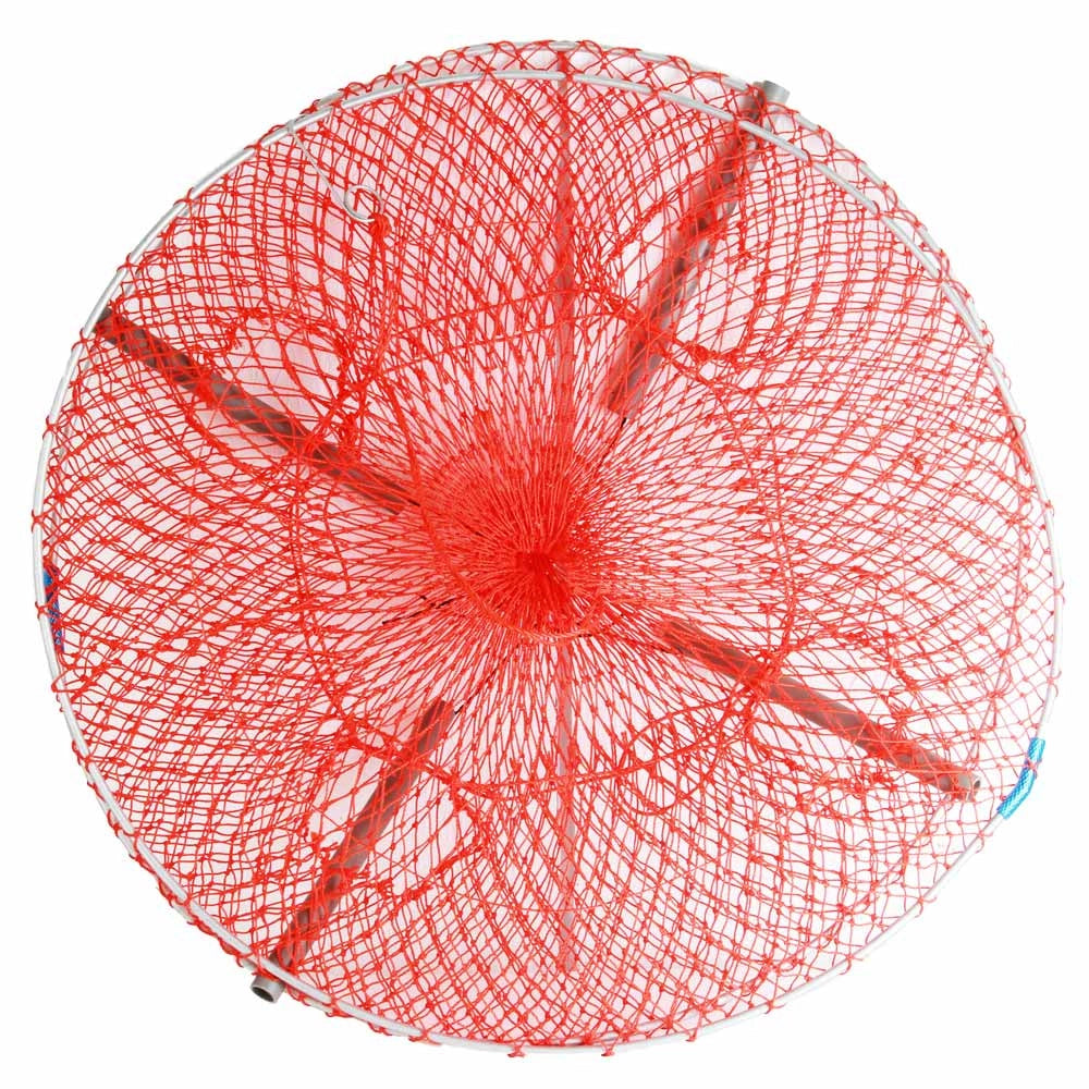 Collapsible Galvanised Craypot Trap Orange Round 75x75cm