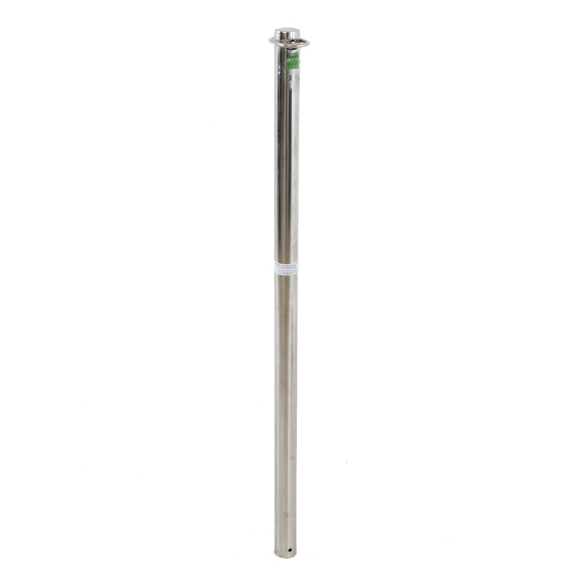 Heavy Duty Stainless Steel Ski Pole - 1.2m Kit With U Bracket & Base
