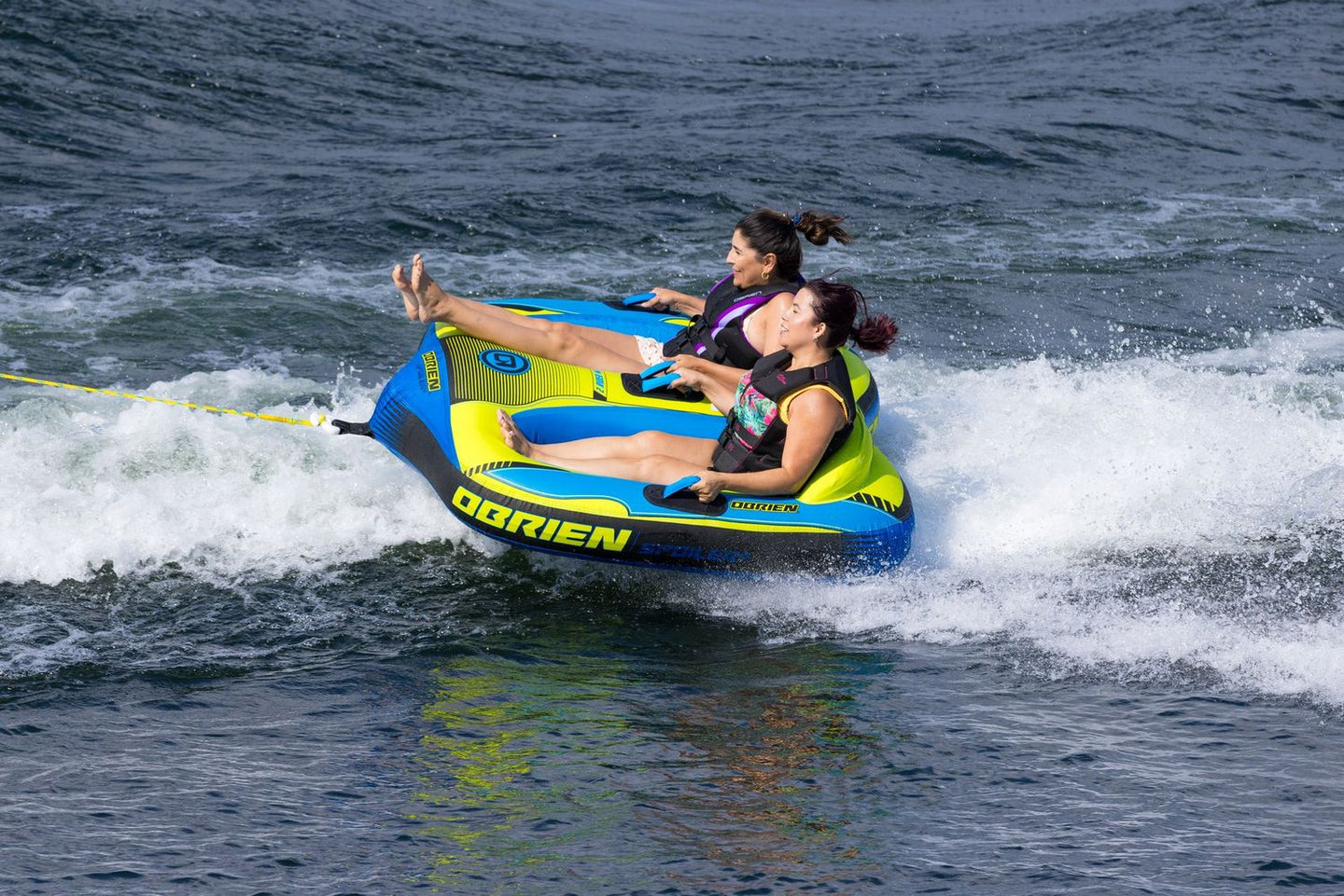 O’Brien Spoiler 2 Towable Tube - Blue/Yellow