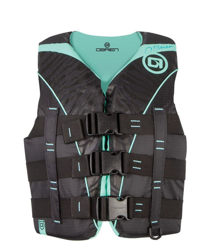 O'Brien Women's Nylon 3-Belt Pro Vest - Aqua