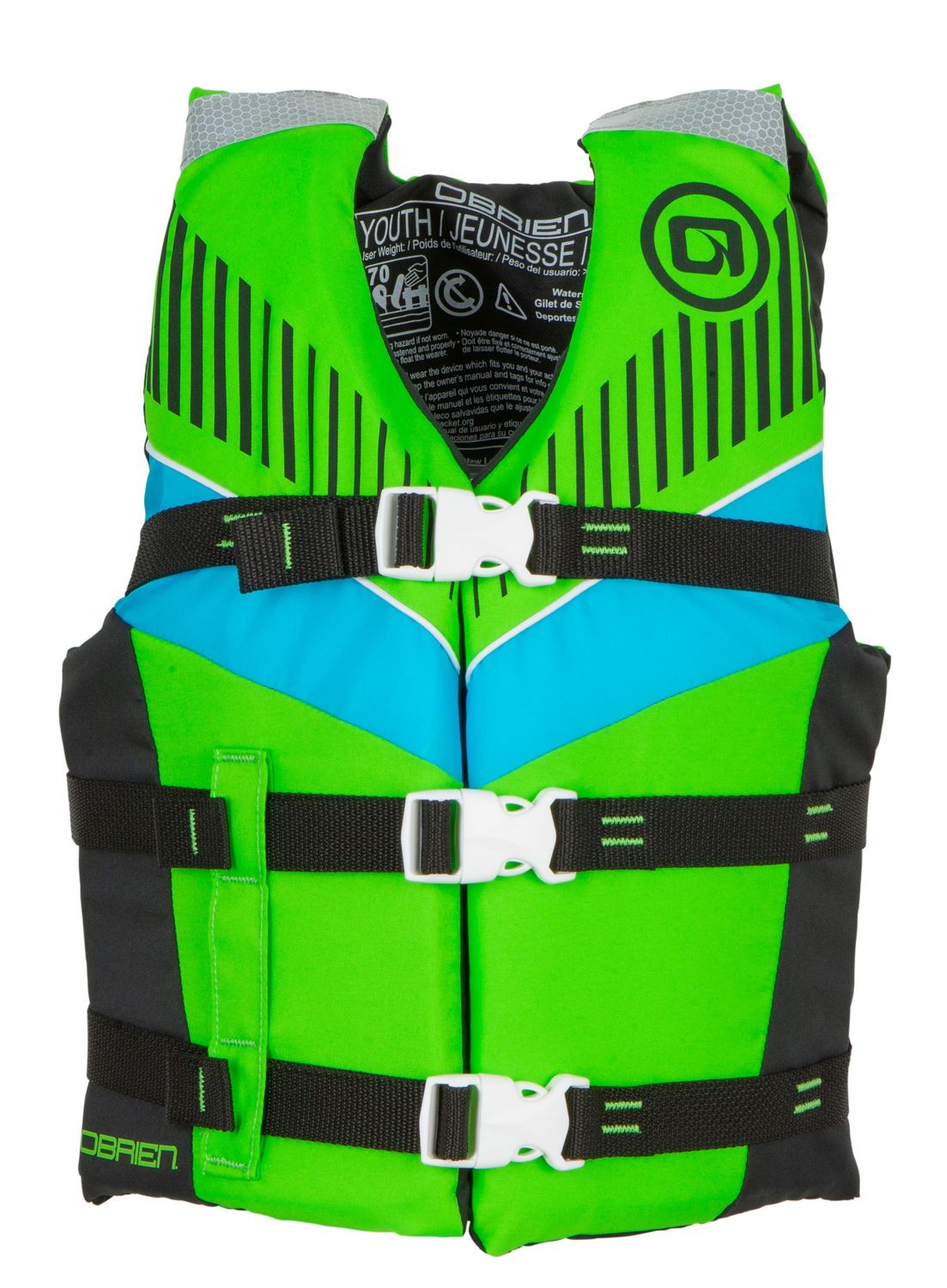 O'Brien Youth Nylon Vest - Green