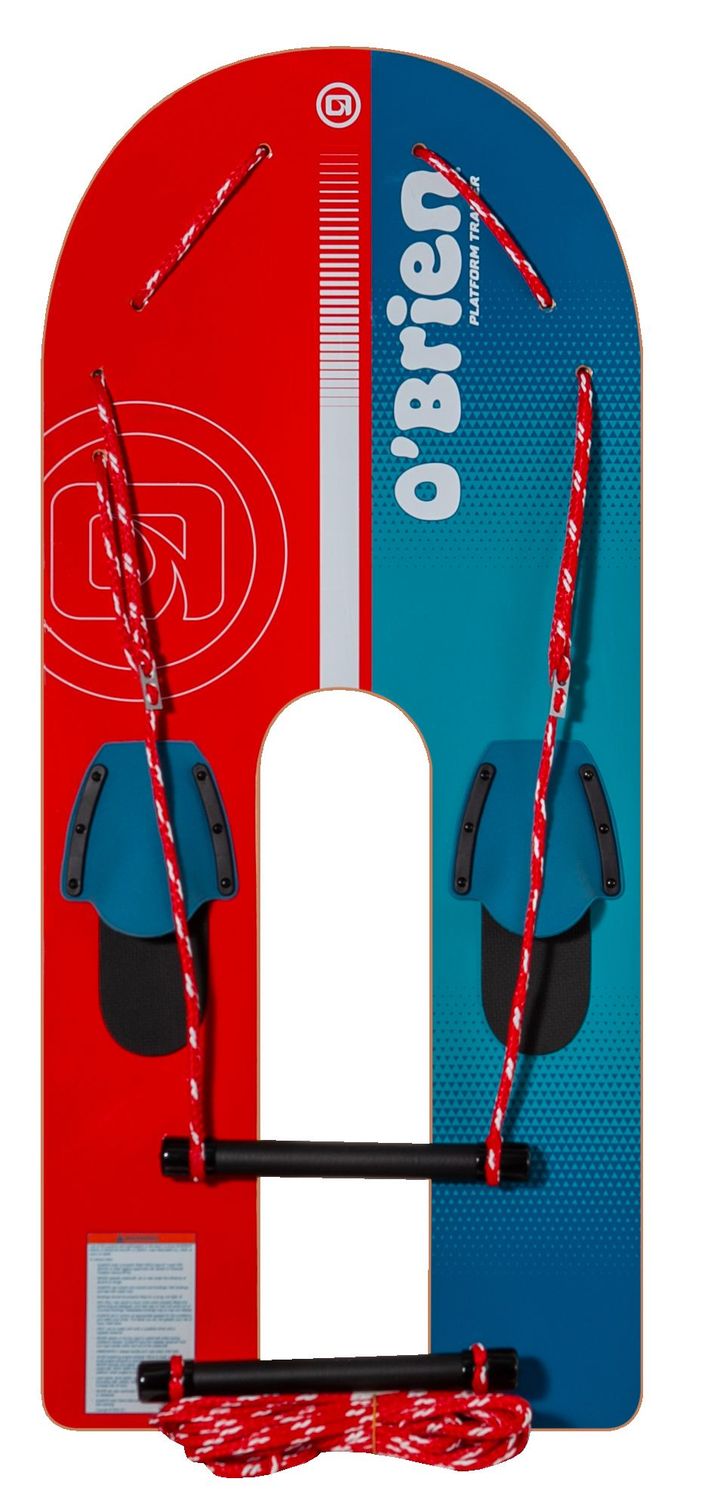 O'Brien Platform Trainer Waterski 46" Red / Blue with Rope & Handle