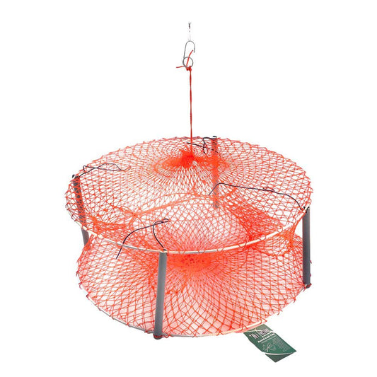 Collapsible Galvanised Craypot Trap Orange Round 75x75cm