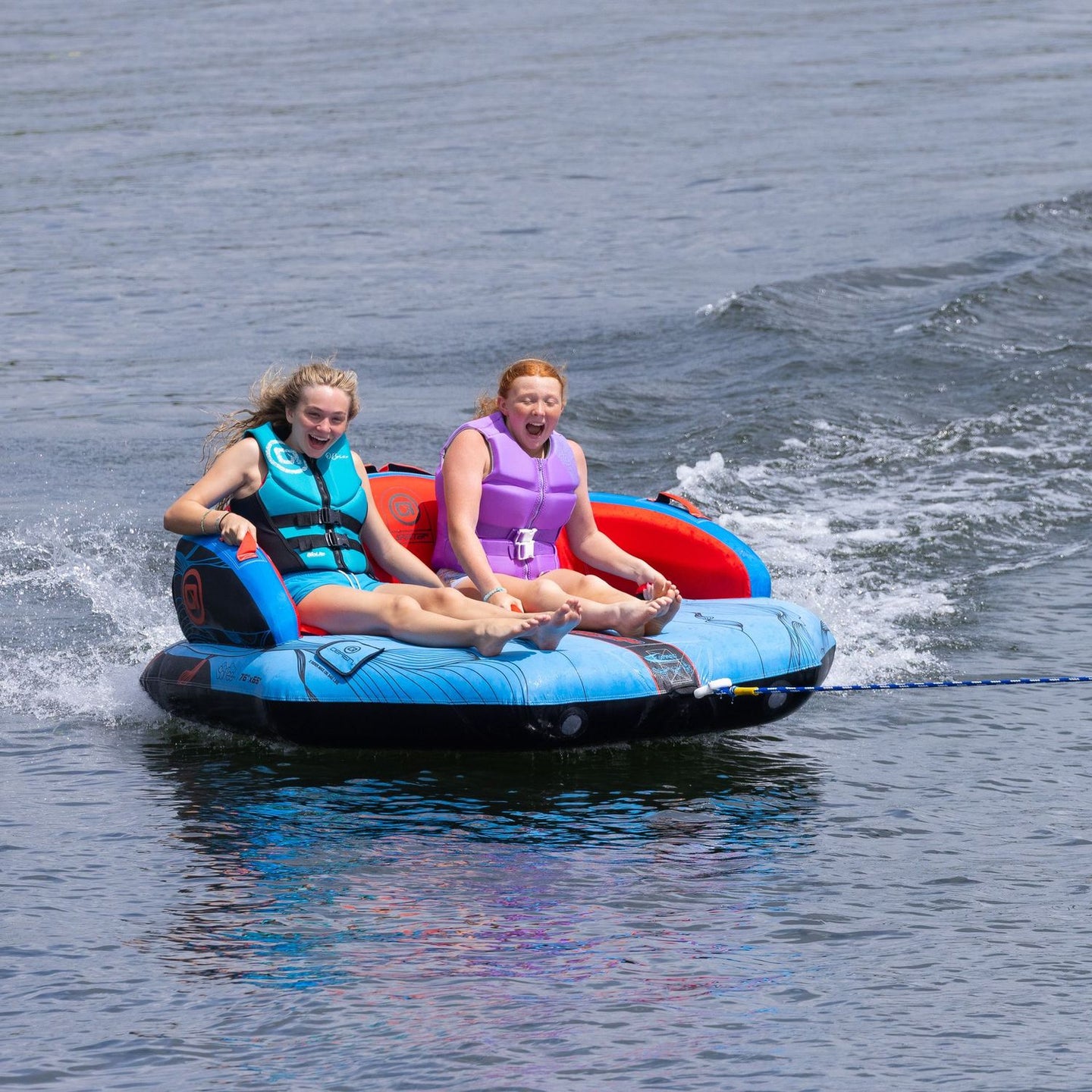 O'Brien Specter 2 Person Towable Sea Biscuit - Blue / Red