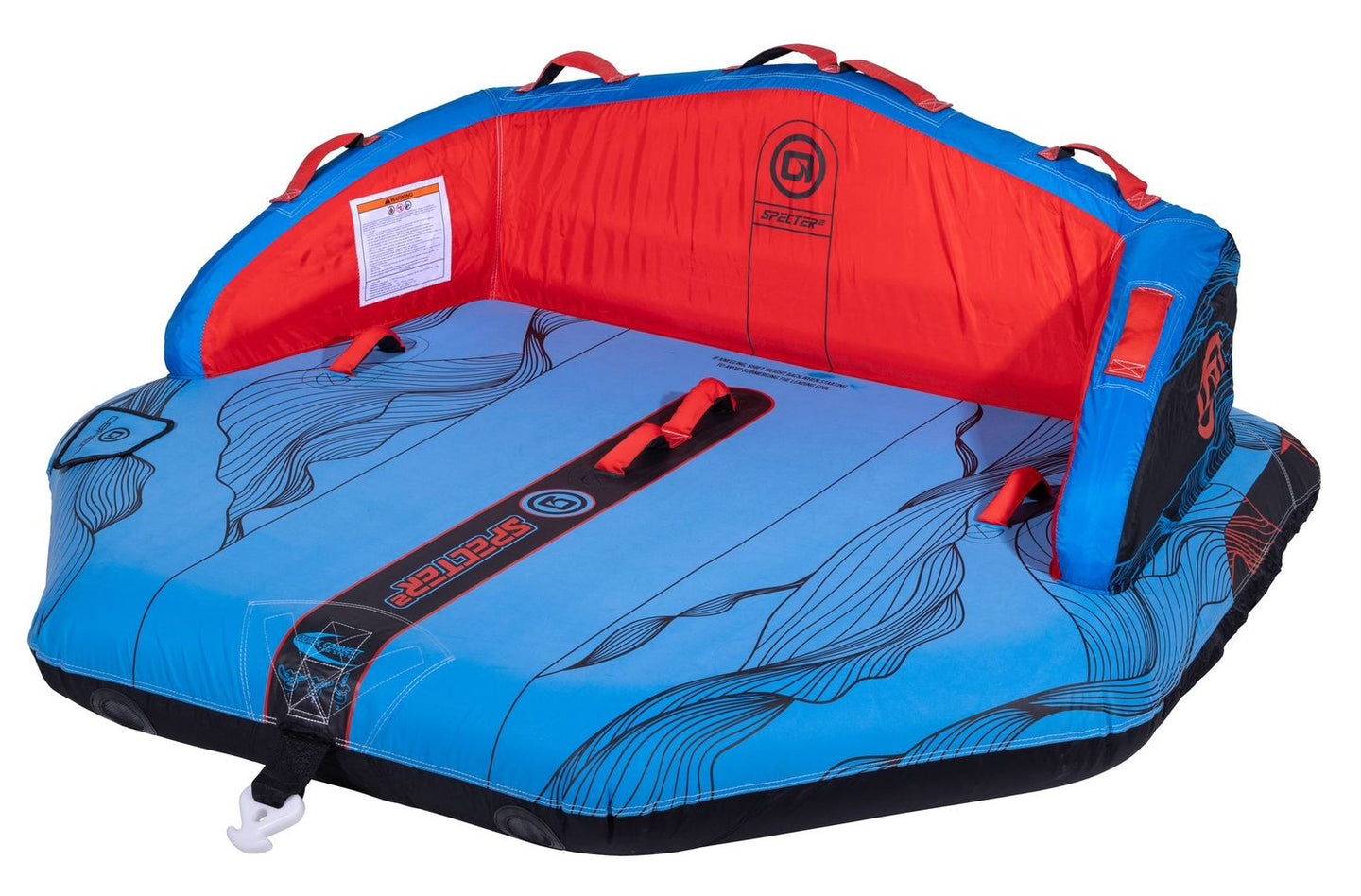 O'Brien Specter 2 Person Towable Sea Biscuit - Blue / Red