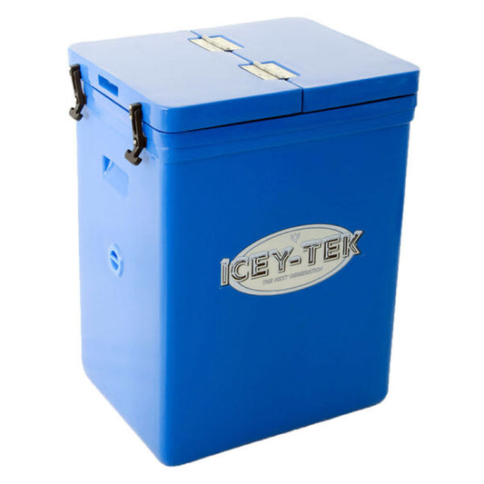 Icey-Tek Standup Split Lid Chilly Bin 130Ltr Cube