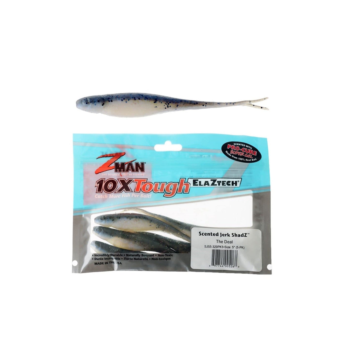 Z-Man Scented Jerk ShadZ - 5 pack