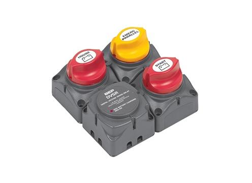 BEP 716-Sq Square Battery Switch Cluster with DSVR