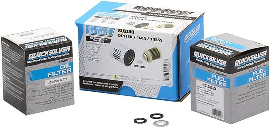 Quicksilver 8M0222307 100 Hour Maintenance Kit for Suzuki DF115A/140A/115SS