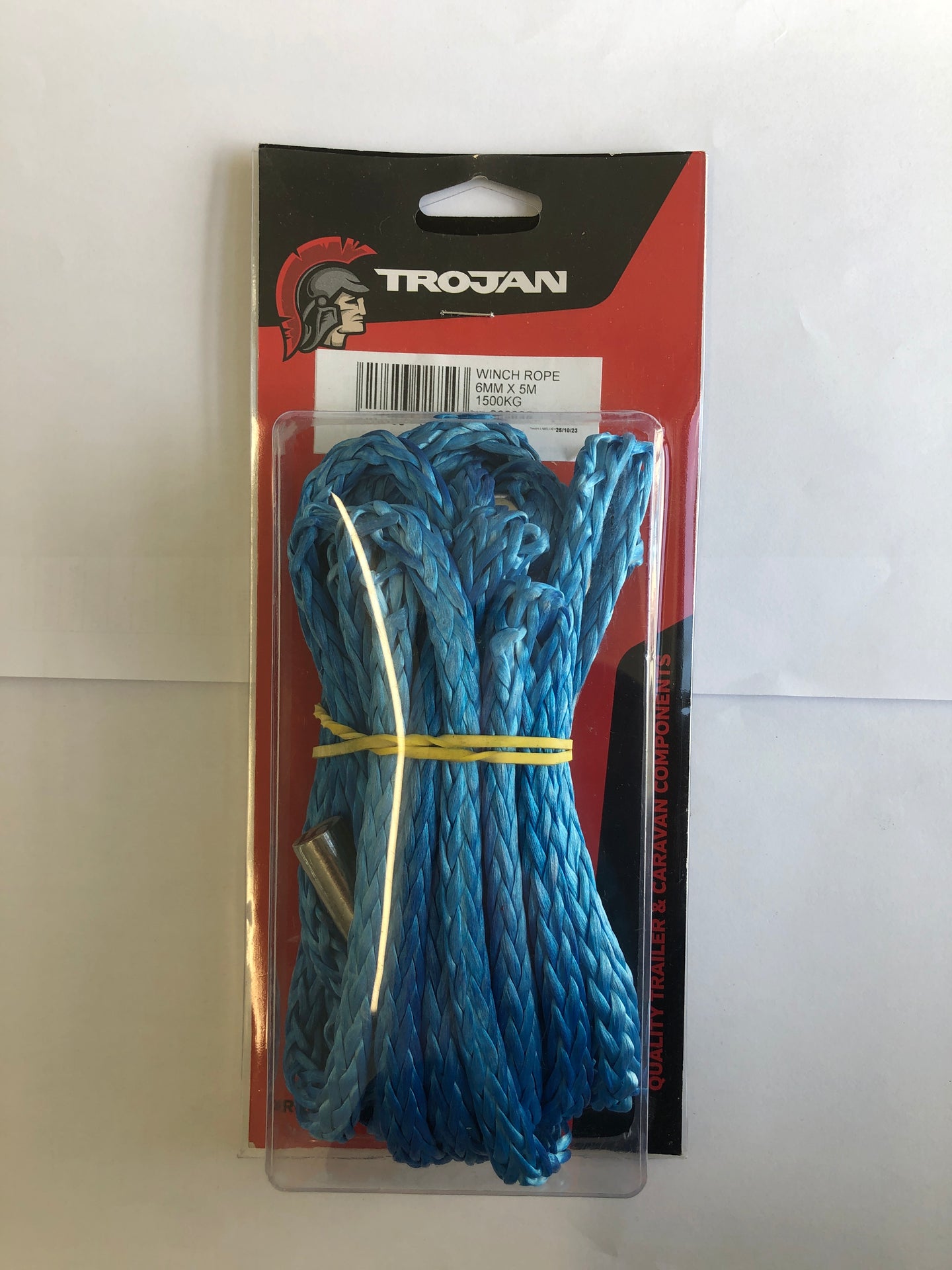 Trojan Winch Rope 5m Blue Rope, 6mm 1500kg