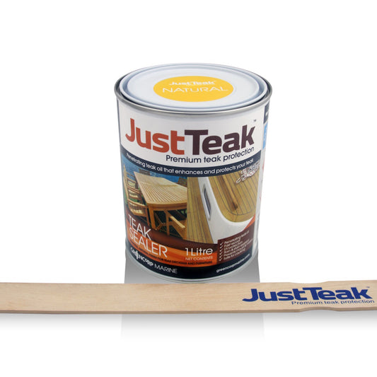 JustTeak Teak Decking & Furniture Dressing & Sealer in Natural - 1L with Stirrer
