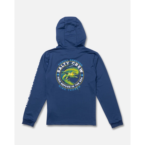 Salty Crew Mahi Club Boys Sunshirt-True Navy