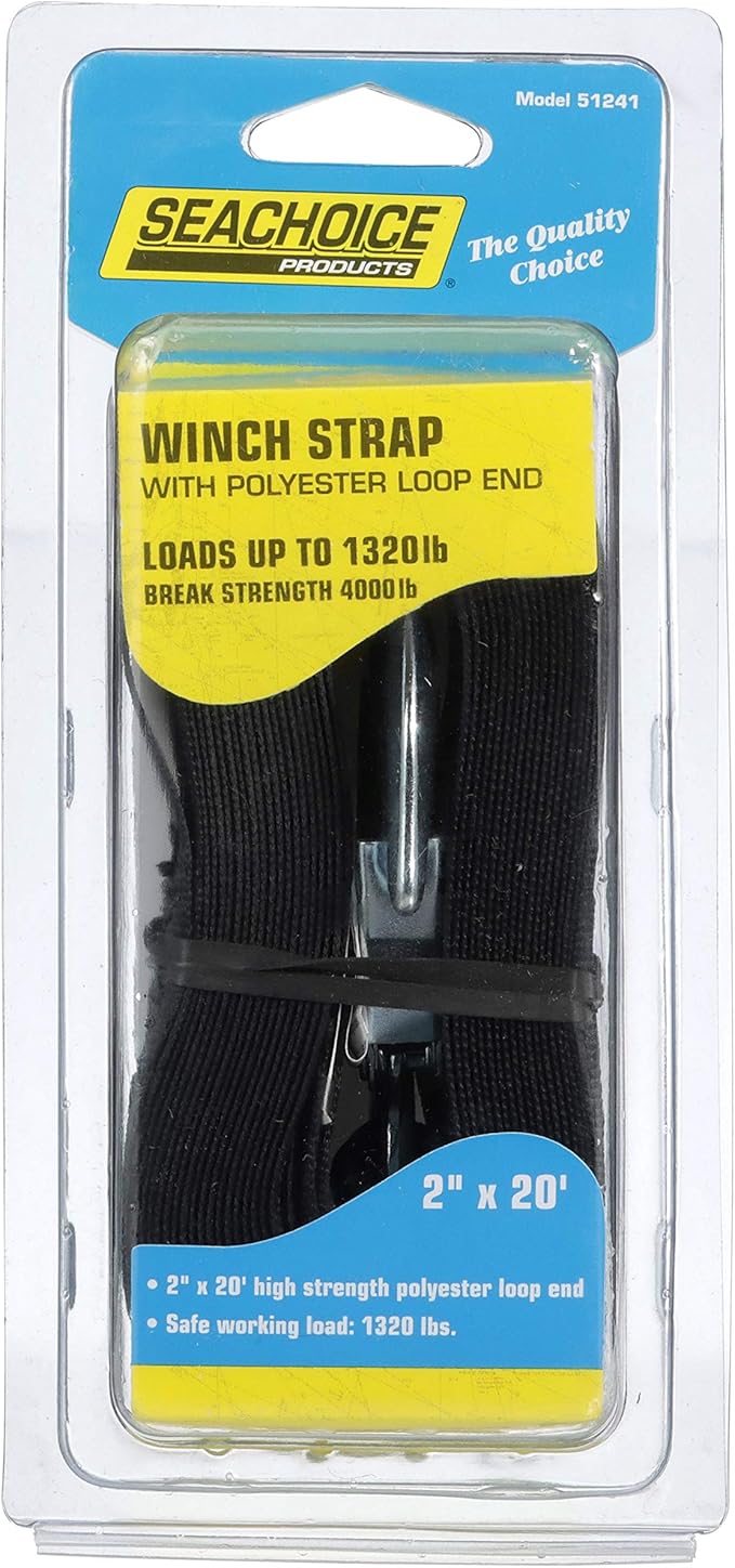 Seachoice Winch Strap 5cm x 6m, 600kg