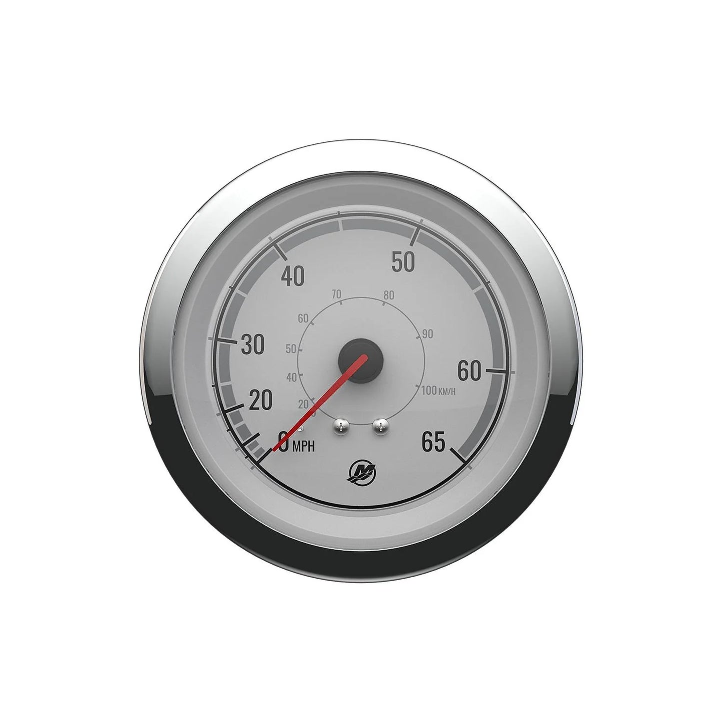 Mercury 6K Tachometer Gauge Classic White/Chrome 8M6020013