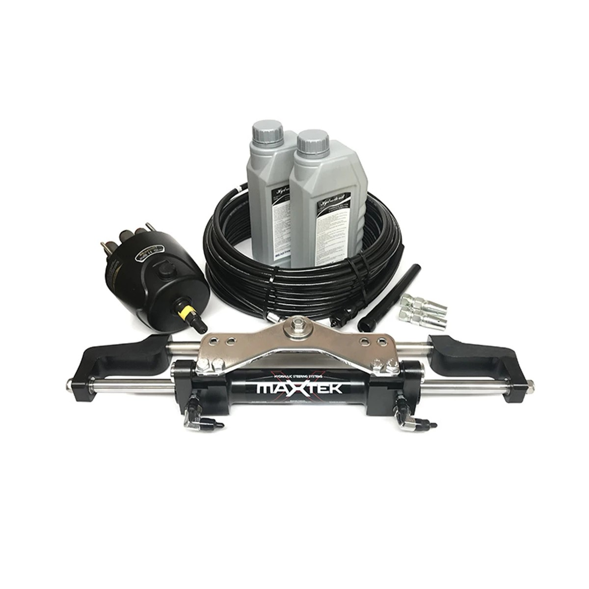 Hydraulic Outboard Steering 150HP - maXtek Complete Bullhorn Kit