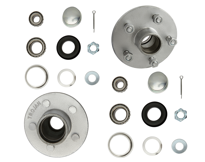 1500kg Non Braked Hub Set - Pair