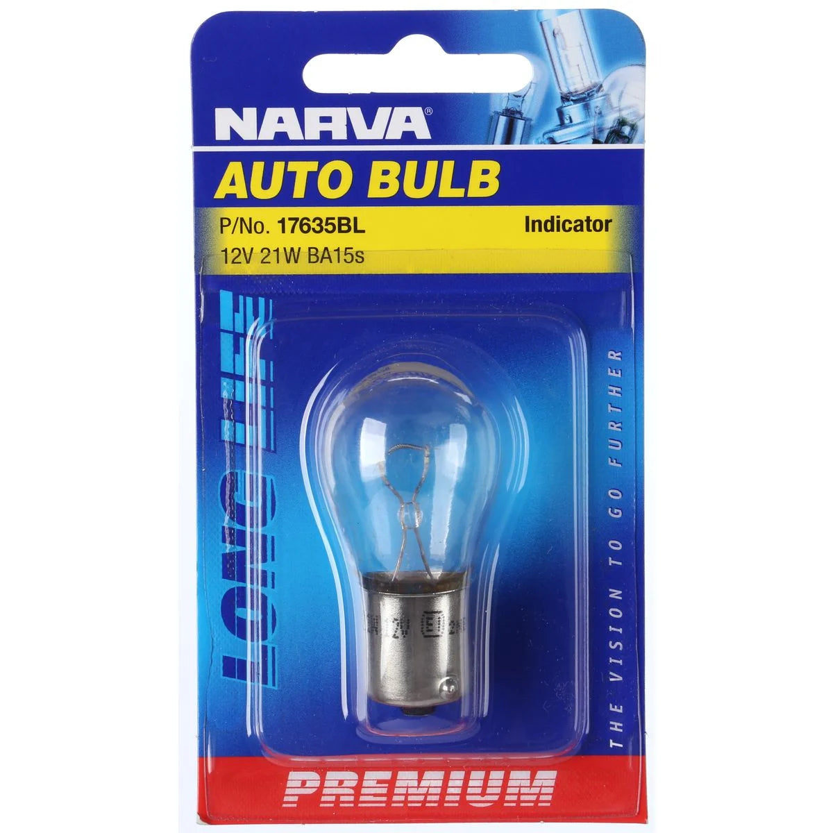 Narva Premium Indicator Bulb 12V 121W BA15s