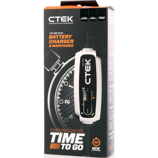 CTEK Battery Charger CT5 Time To Go 12v 5 Amp 3 Stage