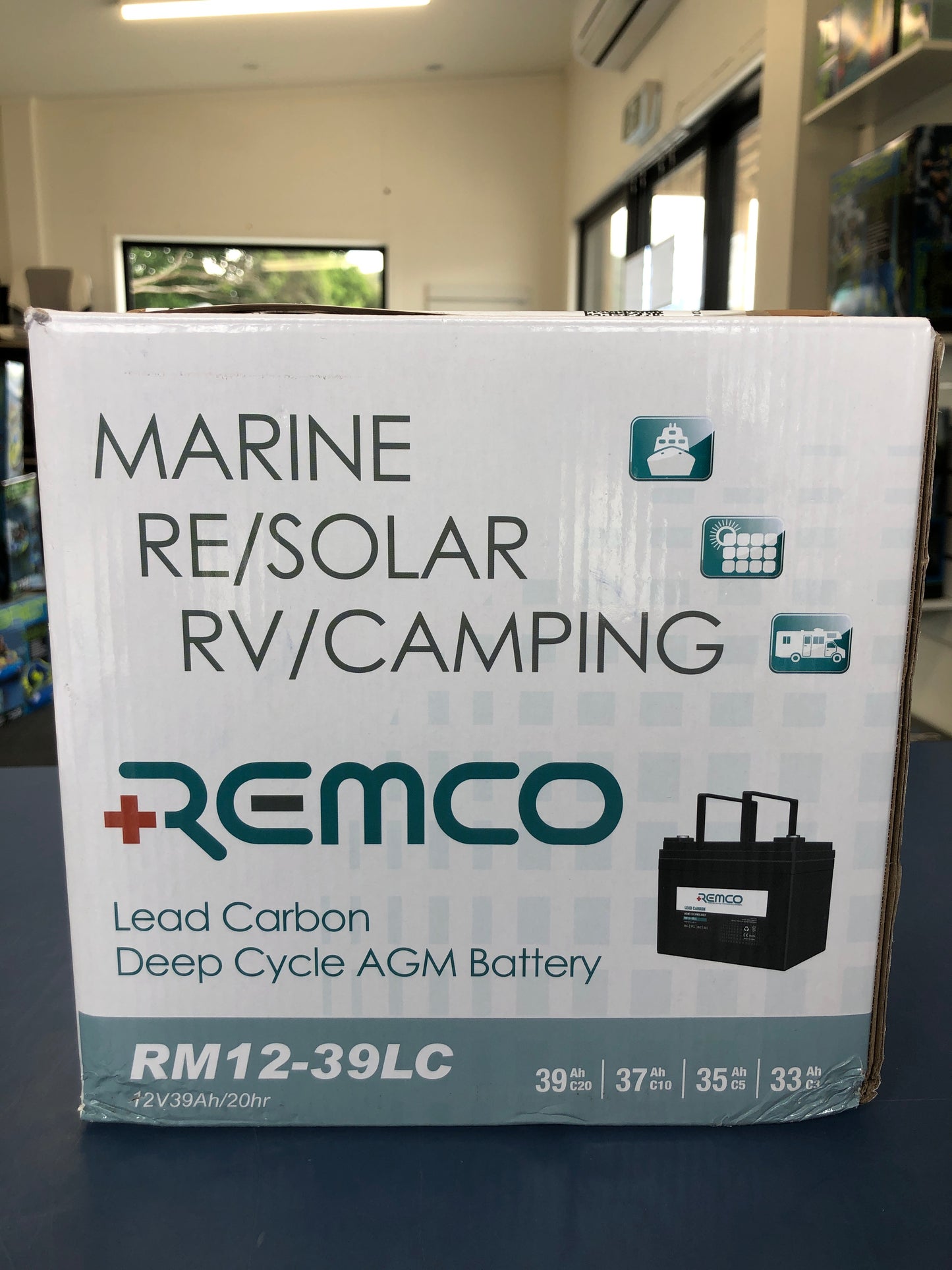 Remco Lead Carbon Deep Cycle Battery RM12-39LC