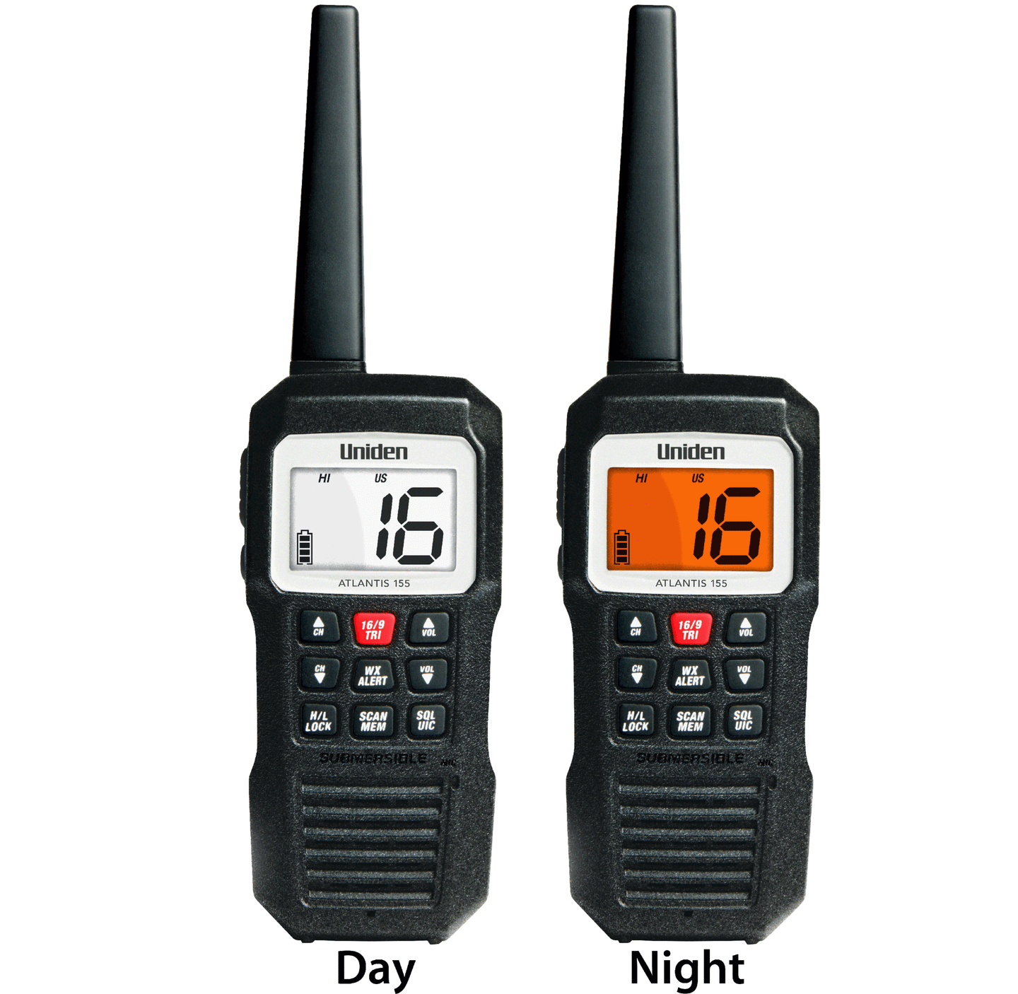 Uniden Atlantis 155NZ 3 Watt VHF Handheld Radio - Floating Waterproof