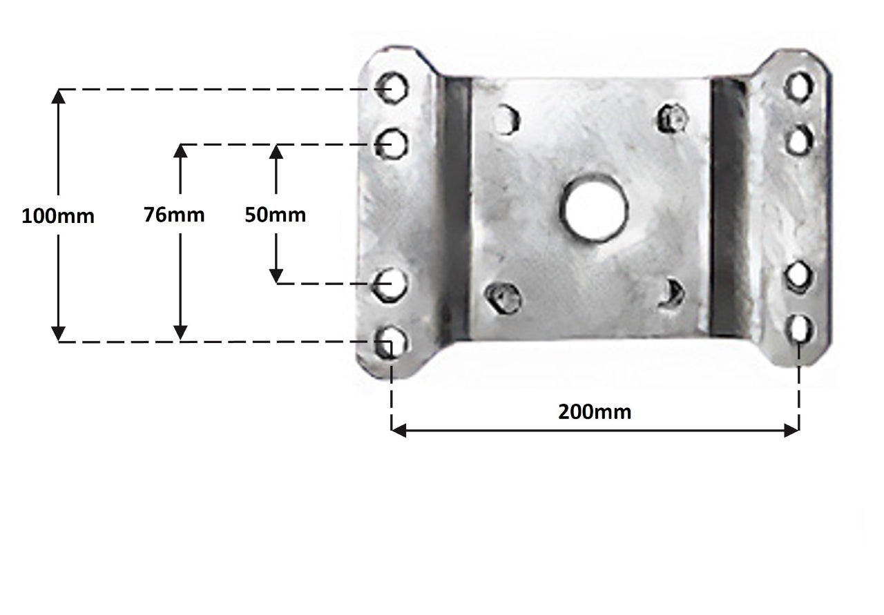 Trojan Jockey Wheel with Solid Tyre - 350kg Capacity
