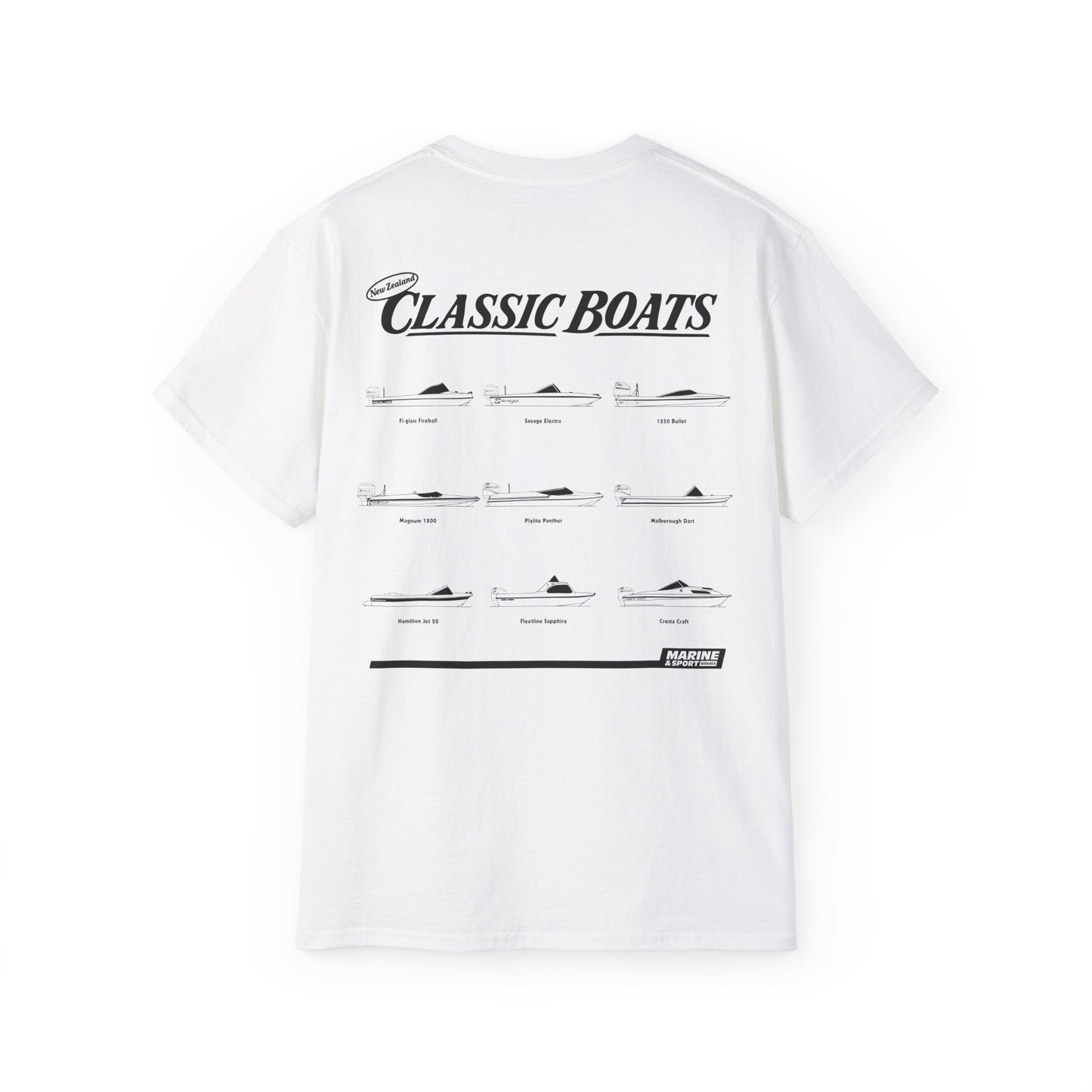 Nostalgia Classic NZ Boats T Shirt - Men's Classic Regular Fit