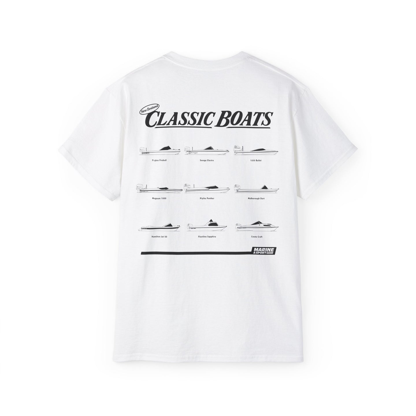 Nostalgia Classic NZ Boats T Shirt - Men's Classic Regular Fit
