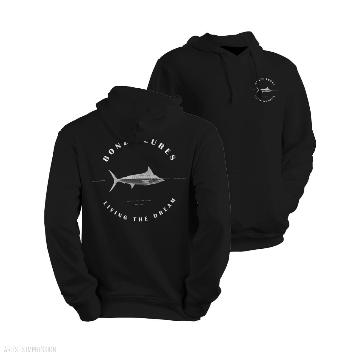 Living The Dream Hoodie - Bonze