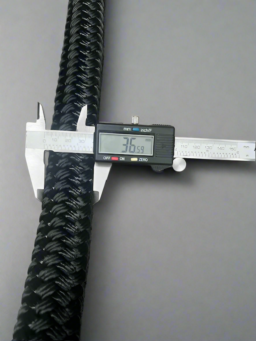36mm Dock Mooring line - Black price per meter