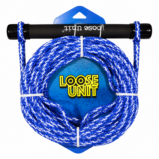 Loose Unit PS200 Ski Tow Rope 75Ft 1 Section Blue / White fleck