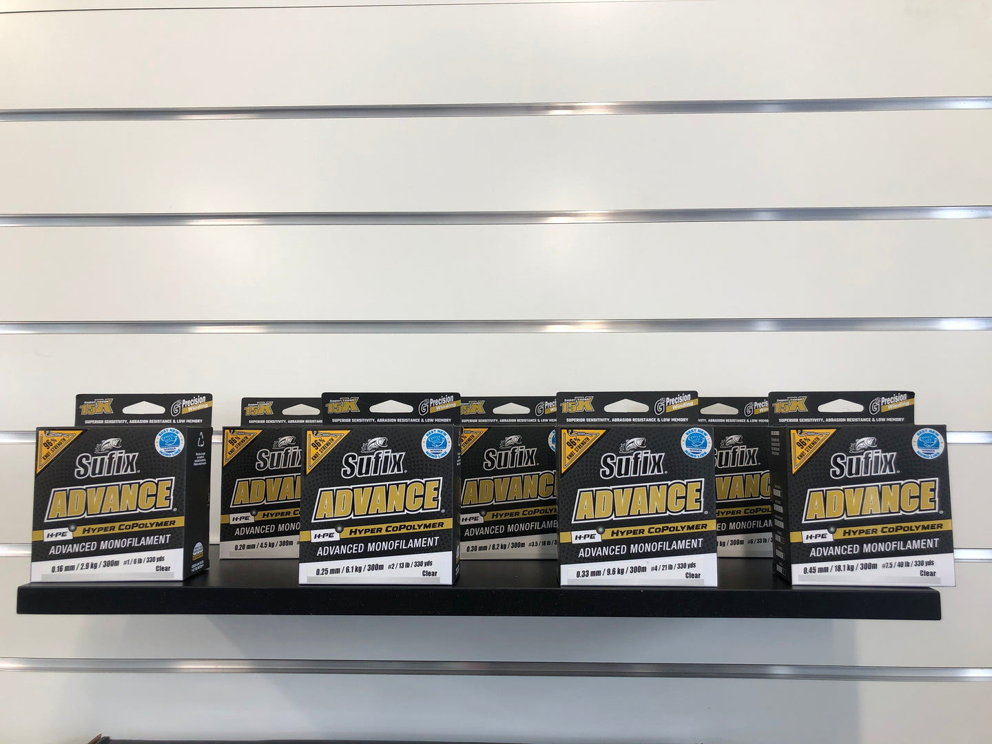 Sufix Advance Hyper CoPolymer Monofilament 300M Clear