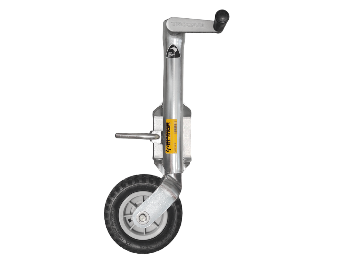 Christine Jockey Wheel 250KG -190mm Nylon Wheel - Bolt On - Side Wind