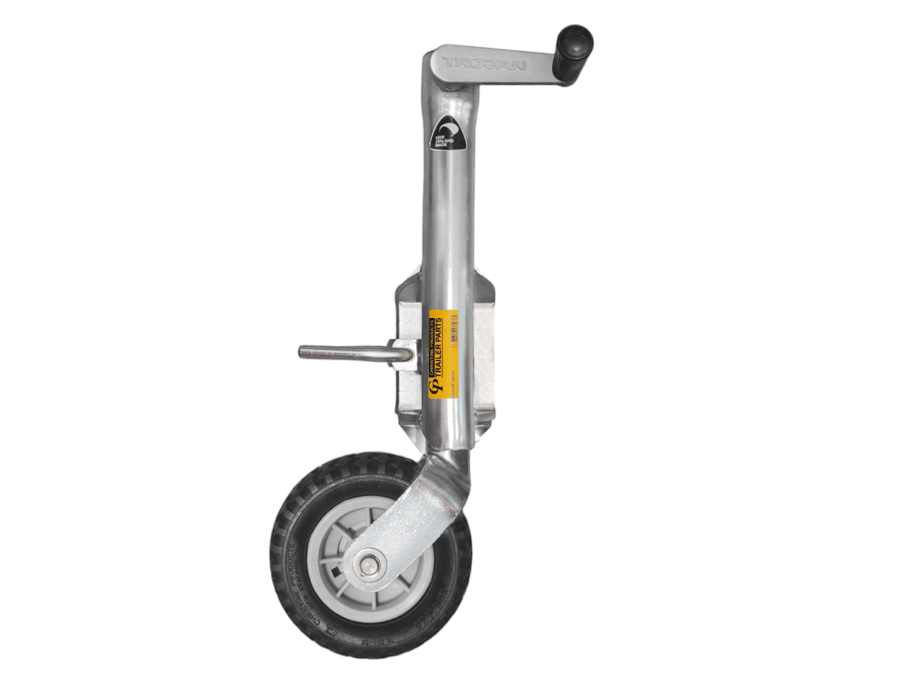 Christine Jockey Wheel 250KG -190mm Nylon Wheel - Bolt On - Side Wind