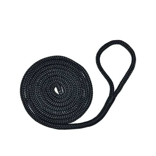 Grand Pacific Double Braid Fender Lines 8mm X 1.8M (2-Pk) Black