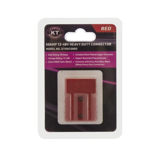 Red 50AMP 12-48V Heavy Duty Connector