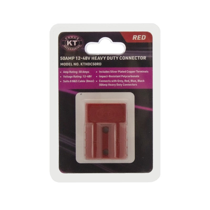 Red 50AMP 12-48V Heavy Duty Connector