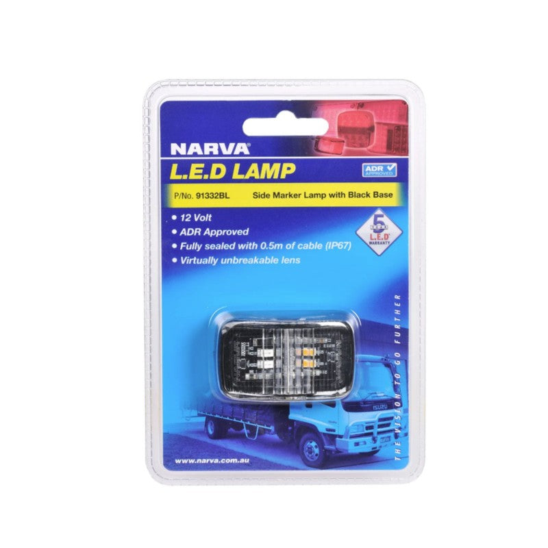 Narva 12V Red/Amber Side Marker Lamp