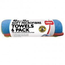 Kenco Microfibre Cloth 40Cm X 30Cm Pk6 - 66 KCPMT6PC
