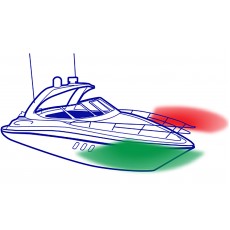 Narva 1 NM LED Port Starboard Navigation Light 9-33V with Black Housing