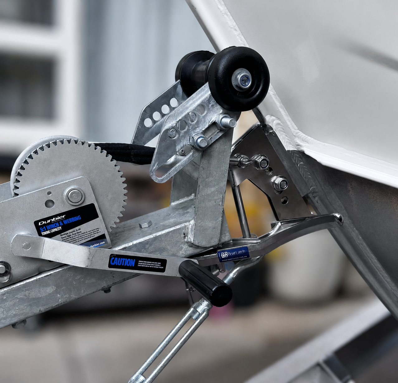 Launch & Retrieve Boat Latch Kit for Aluminium Boats Over 7.5m Heavy Duty with Snare