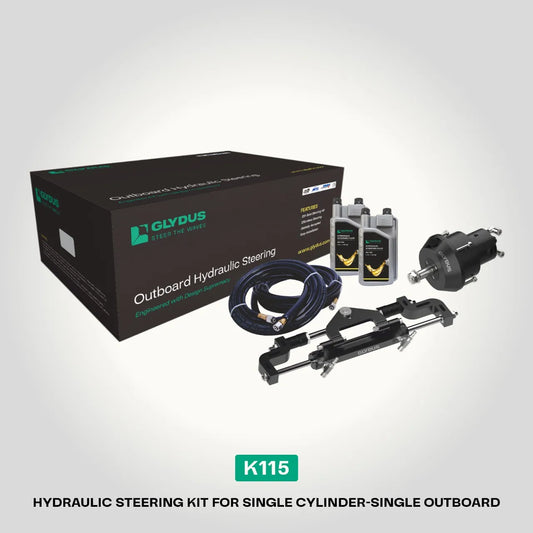 Hydraulic Steering kit for Single Outboard upto 115 HP